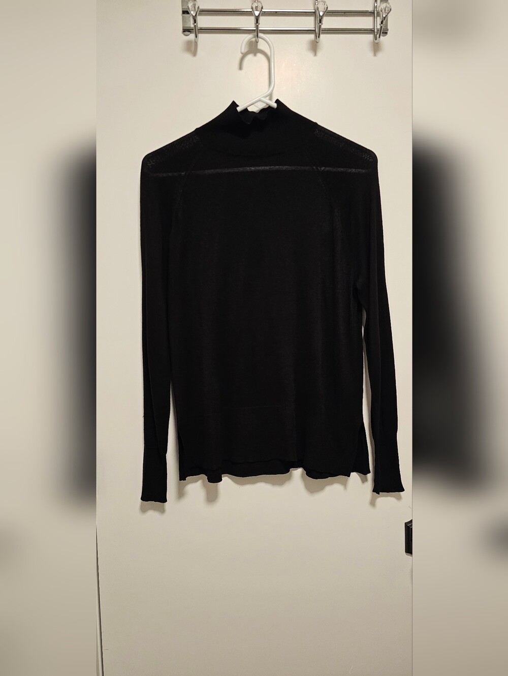 Zara Black Women's Long-Sleeve Mockneck Sweater